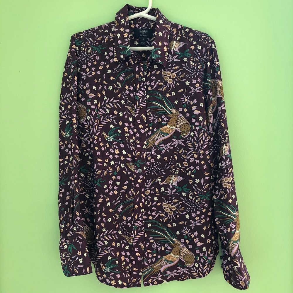 J CREW DRAKE'S - Bird of Paradise Shirt - Size 0